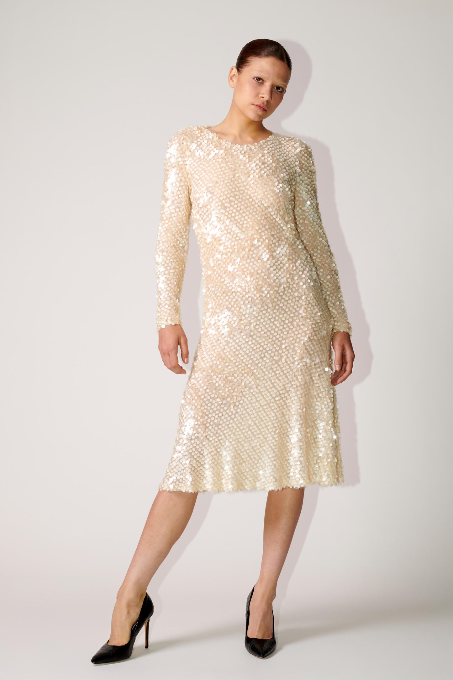 Bias Cut Sequin Dress