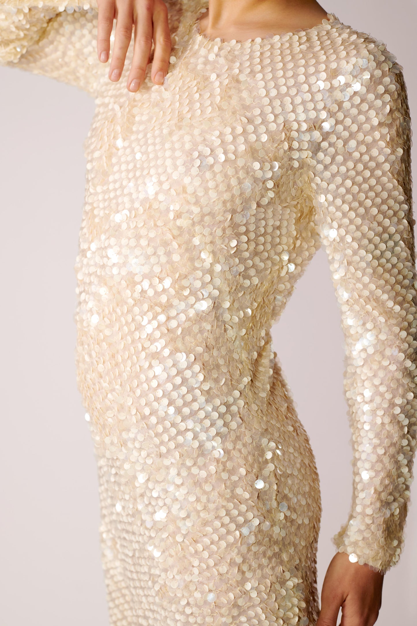 Bias Cut Sequin Dress