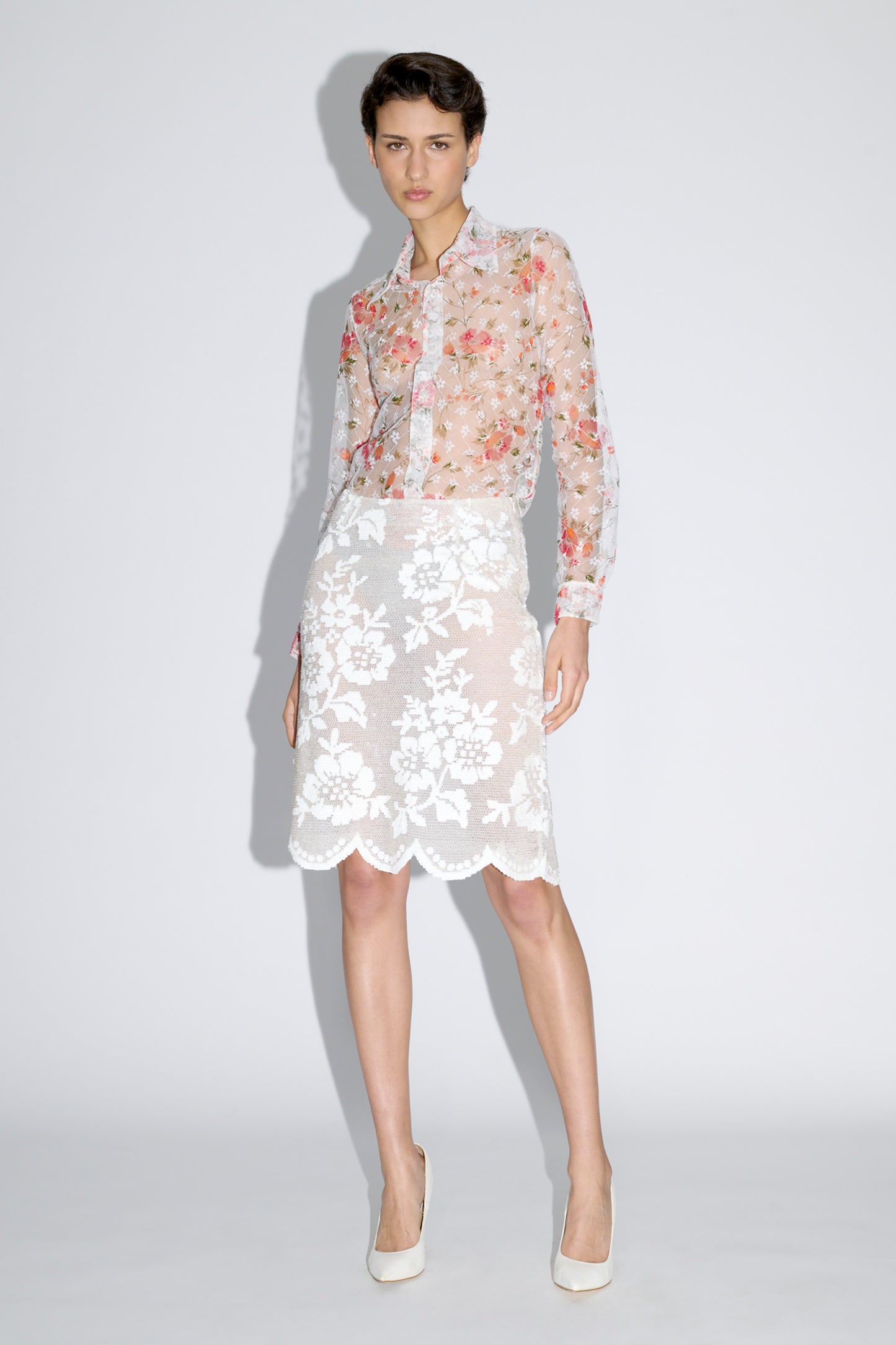 Sequin Lace Skirt