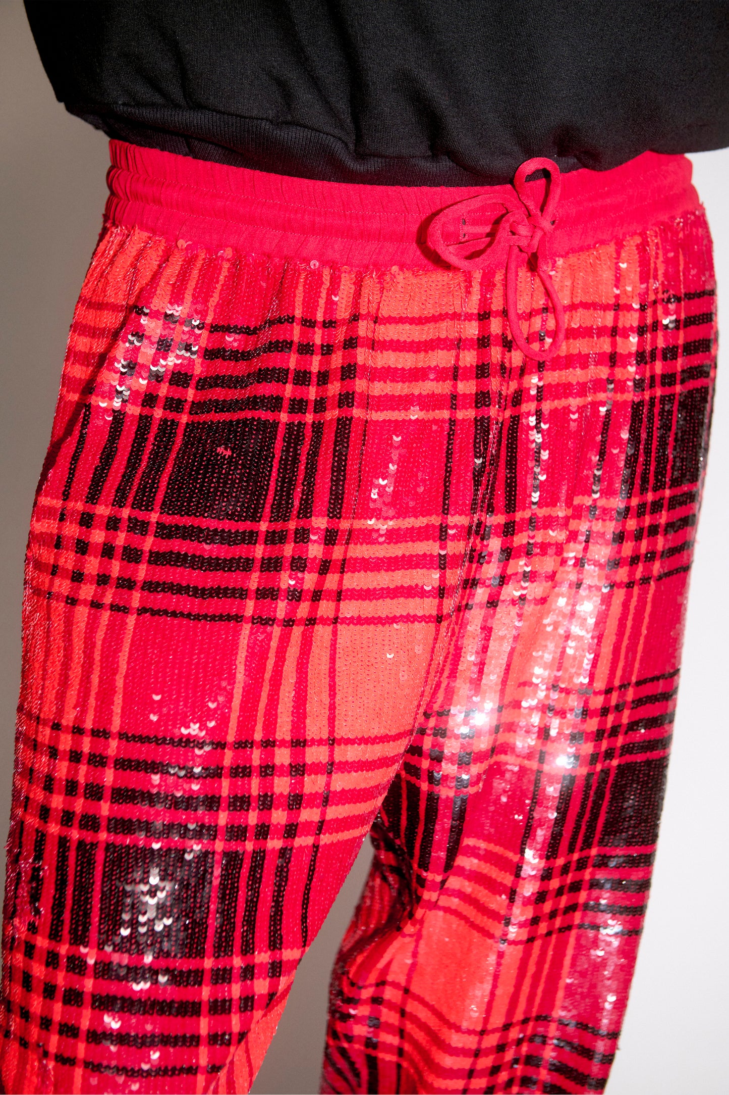 Sequin Buffalo Check Trousers