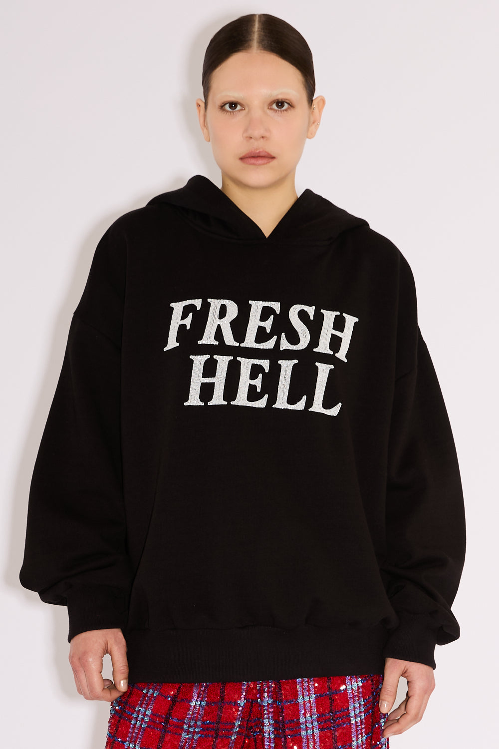 Fresh Hell Embroidered Hoodie