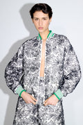 Floral Lace Bomber