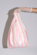 Sequin Striped Grocery Bag
