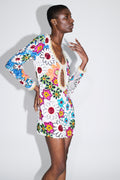 Garden Trip Keyhole Dress