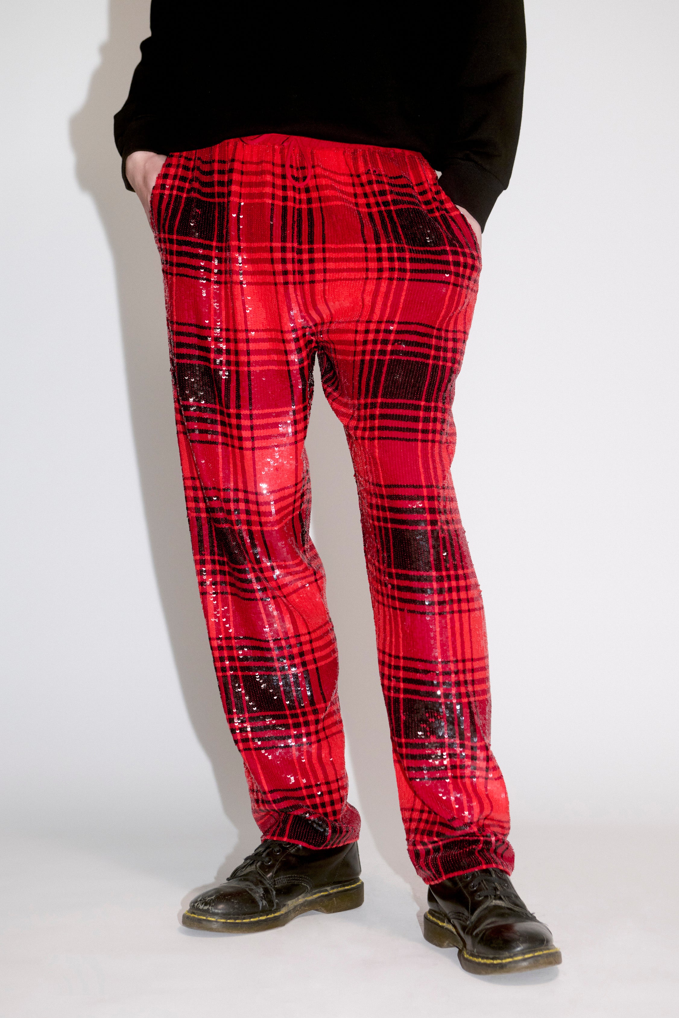 Sequin Buffalo Check Trousers