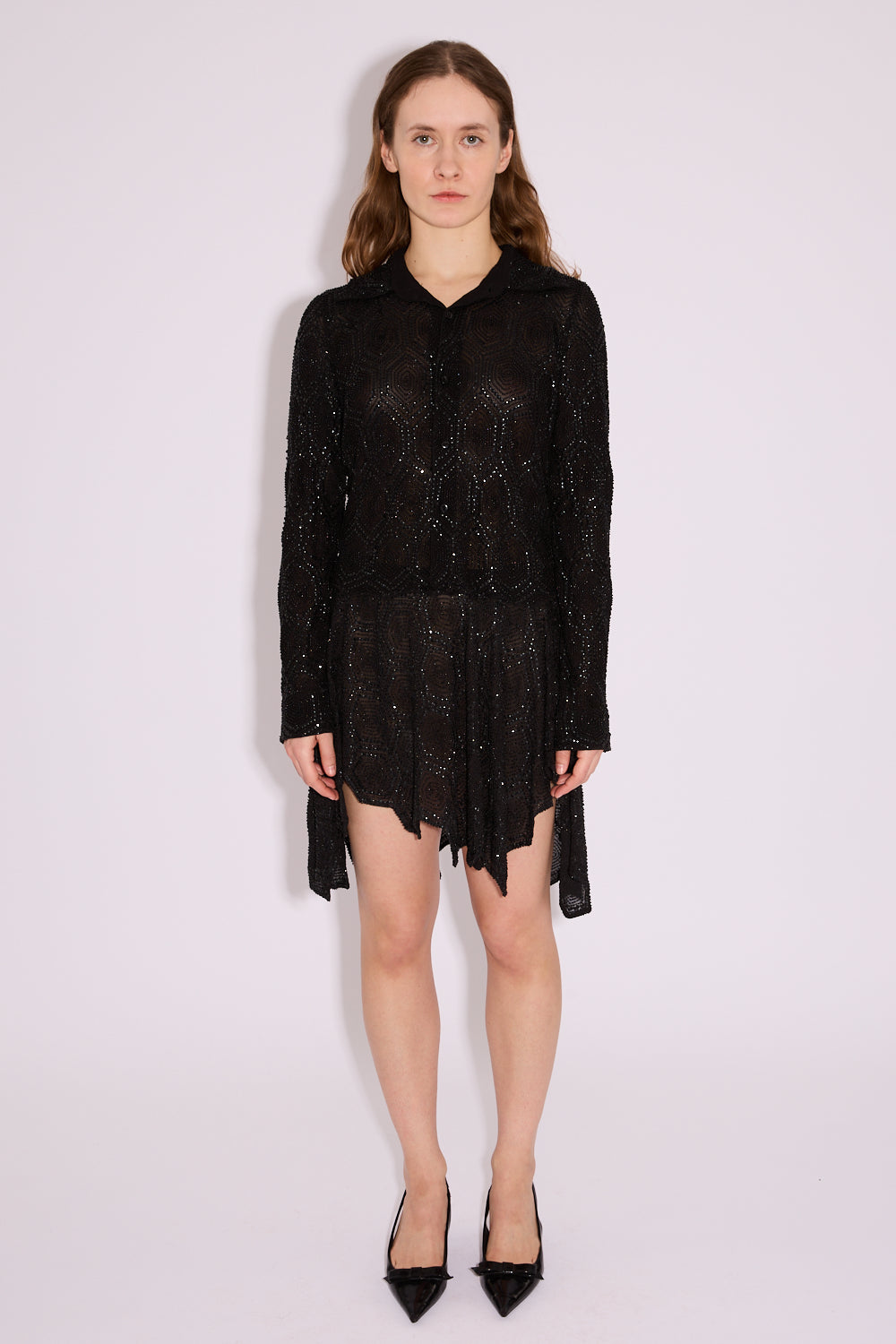 Spiderweb Embroidered Shirt