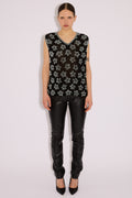 Beaded Floral Tank