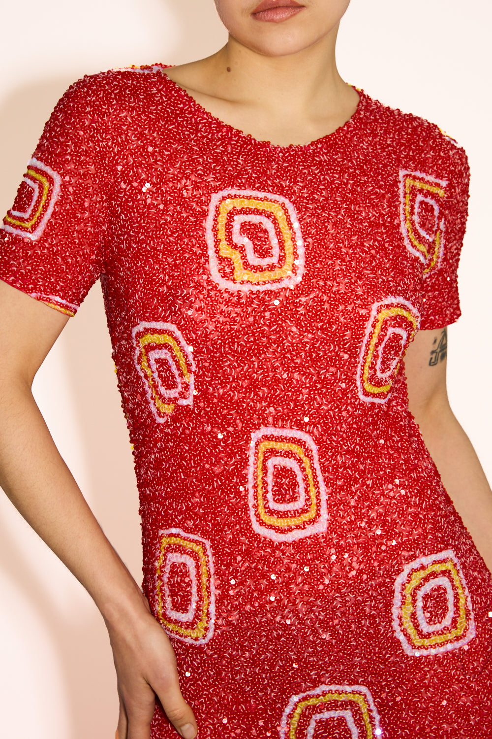 Bias Sequin Dress
