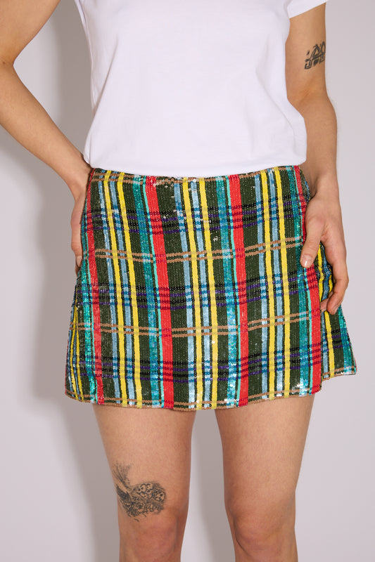 Plaid Miniskirt