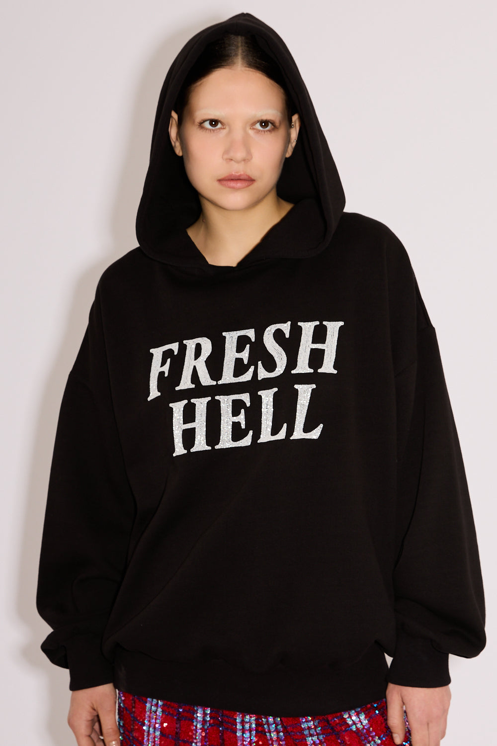Fresh Hell Embroidered Hoodie