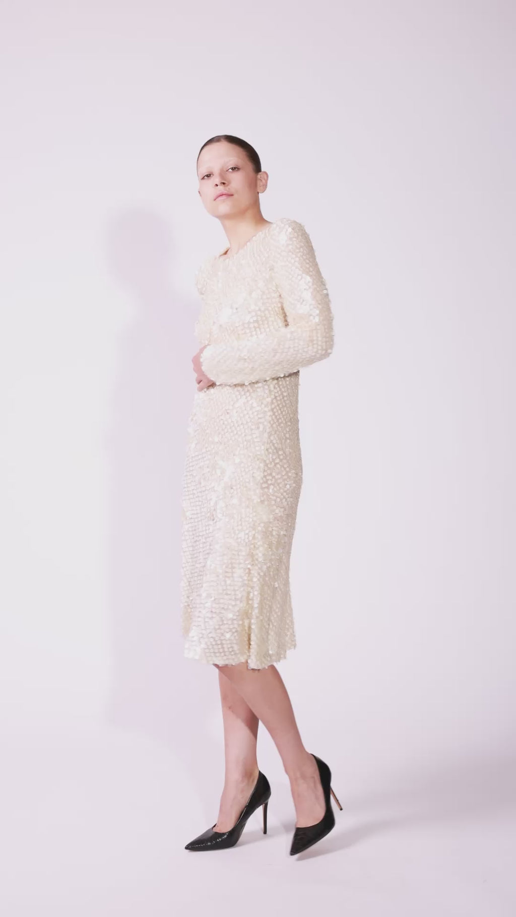 Bias Cut Sequin Dress