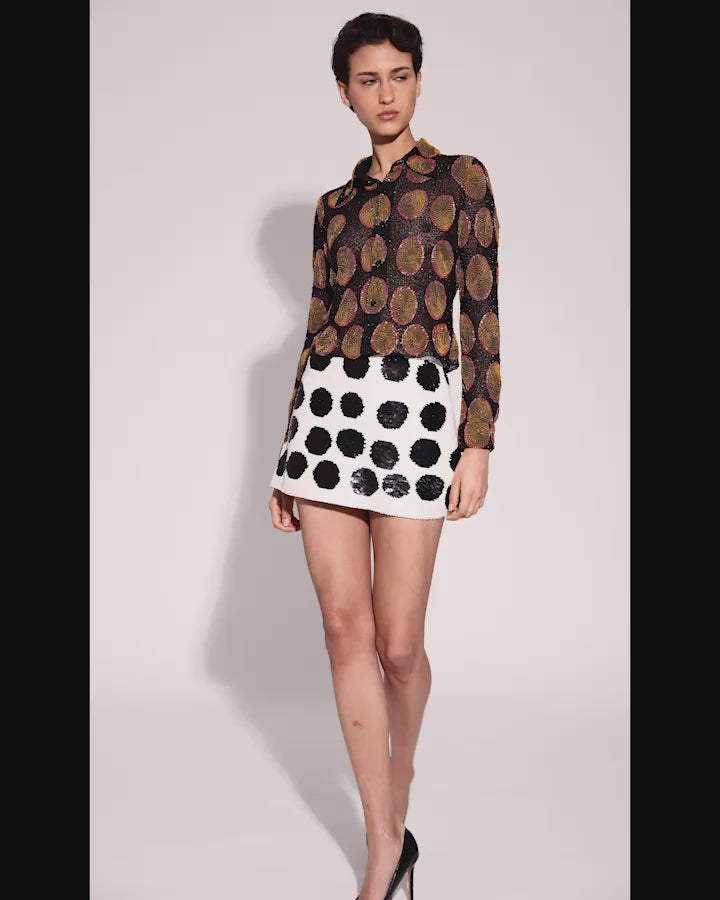 Polka Dot Miniskirt